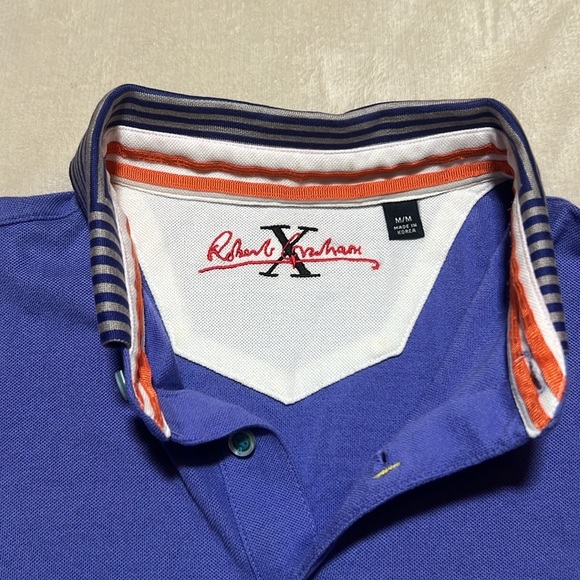 Robert Graham Purple Polo Shirt - Picture 4 of 14